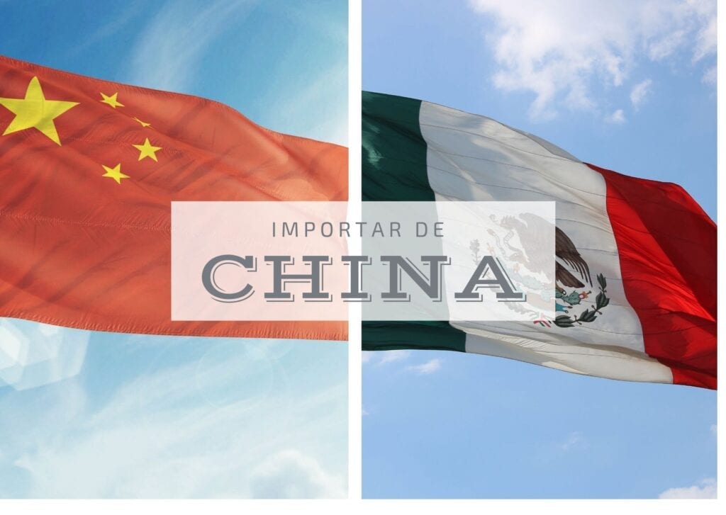 Como importar de China a México, bandera de China y México