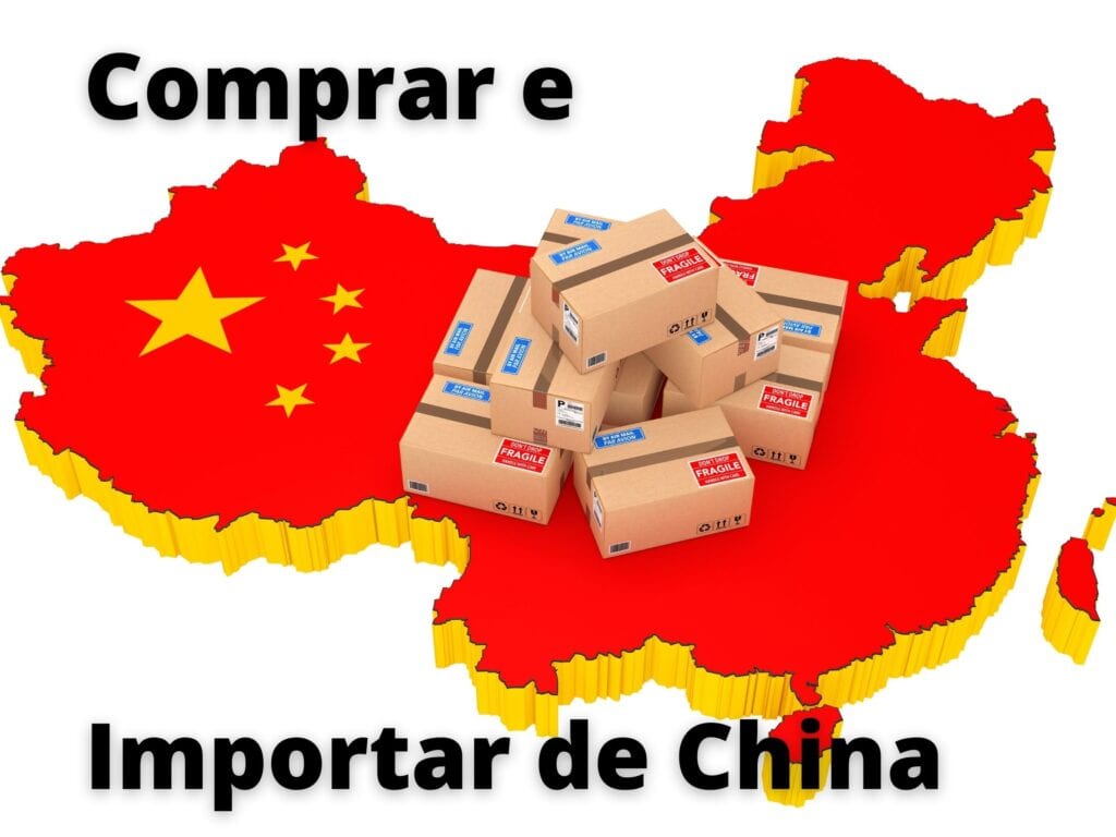 el mapa de China con unos paquetes encima, que muestran que se puede importar de China